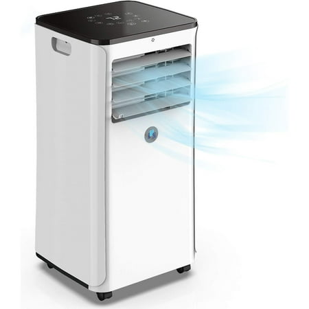 JHS 3-in-1 6,100 BTU 10,000 BTU ASHRAE 115 V Portable Air Conditioner with Dehumidifier in white A016B1-06KR