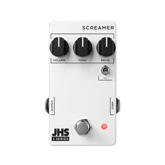 JHS Pedals 3 Series Screamer Effects Pedal White