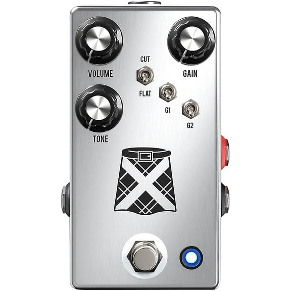 JHS Pedals Kilt 10 Distortion Pedal - Polished Aluminum