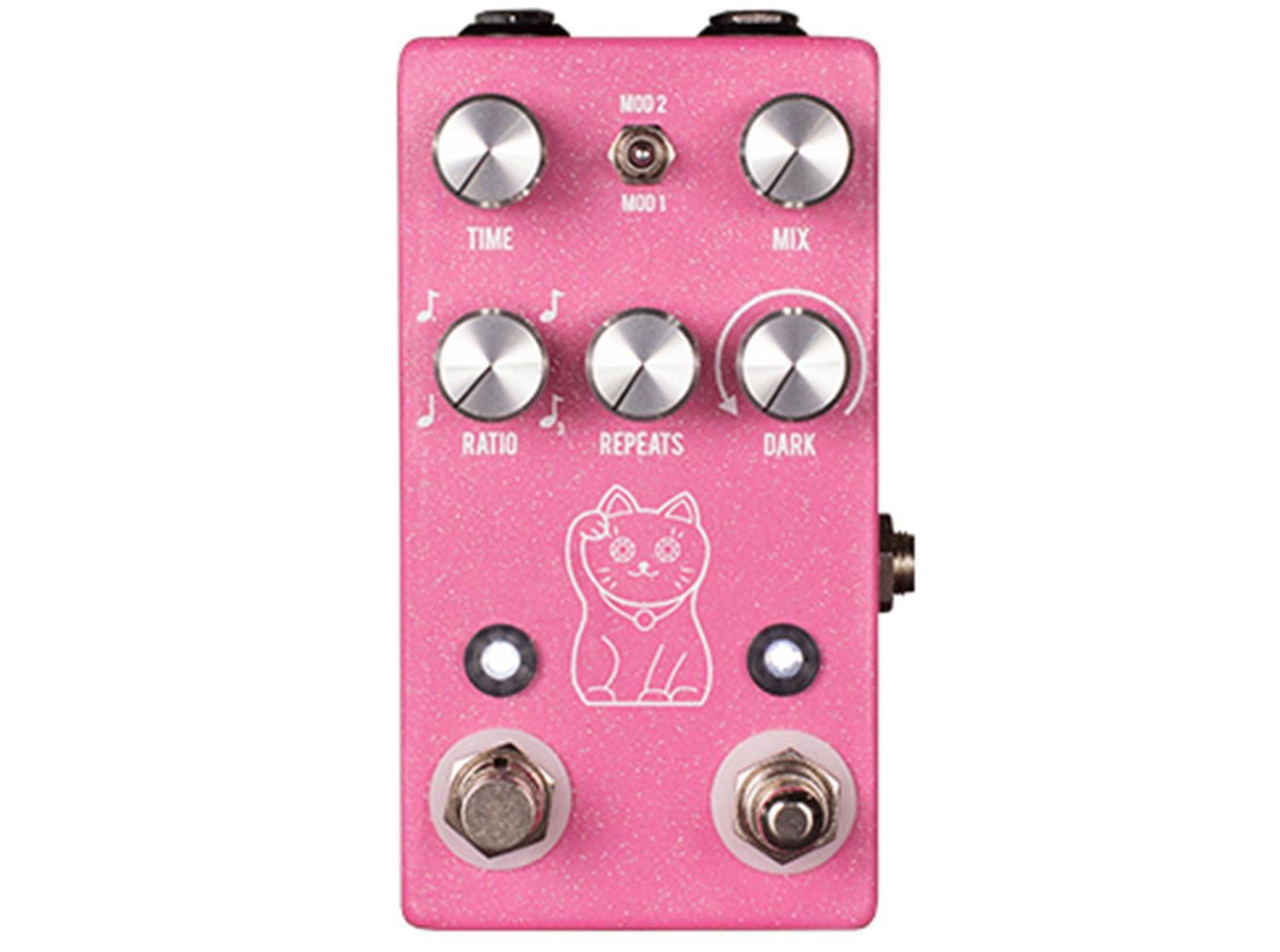 JHS Pedals Lucky Cat Delay Guitar Effects Pedal (Pink)