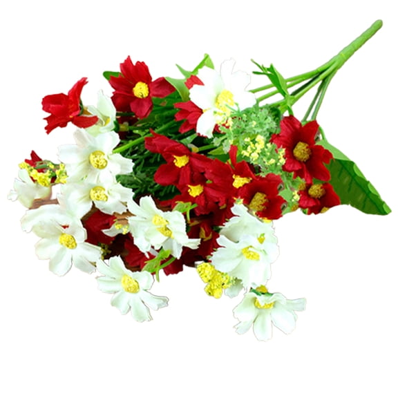 JHTongC 1 Bouquet Artificial Flower Realistic 28 Heads Fake Chrysanthemum Bouquet False Flower Home Decoration for Wedding