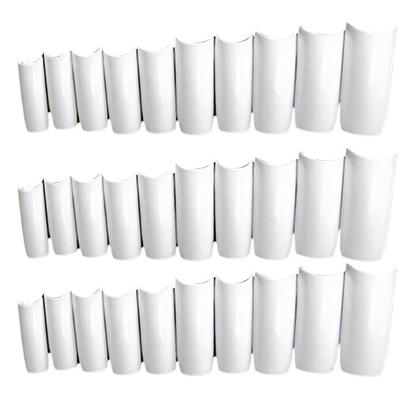 JHTongC 500Pcs/Box Nail Tips Flat Head Seamless Ultra Thin Long Lasting Transparent Nail Tips for Women