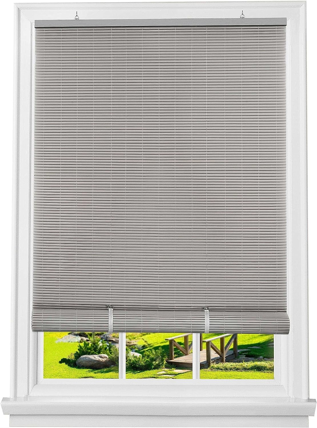 JHUS Oval Cordless Rollup Light Filtering Window Blinds Roller Shades