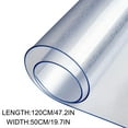 thumbnail image 1 of JHyouerji 1.5mm Thick Clear PVC Floor Protector Mat Non Slip Easy Clean Frosted Scratch Resistant Mat for Hardwood Office Chair, 1 of 8