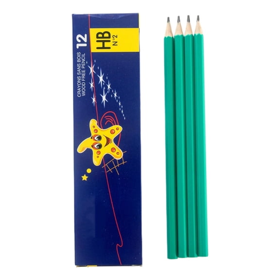 JHyouerji 12Pcs Natural Wood Pencils Smooth Writing Easy Sharpening Pencils for Exam Homework Office Sketching Drawing Stationery