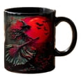 thumbnail image 1 of JHyouerji 12oz Halloween Ceramic Coffee Mug Microwave Dishwasher Safe Spooky Fall Home Drink Cup for Halloween Holiday Lovers, 1 of 7
