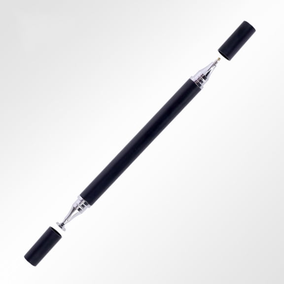 JHyouerji 2 In 1 Capacitive Stylus Pen Disc Tip High Sensitive Touch Black Screen Pen Universal for Mobile Phone Tablet Drawing Writing Ballpoint Dual Use Pen
