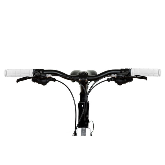 JHyouerji 2 Pack Soft Silicone Bike Handlebar Grips White Non Slip Shock Absorbing for Mountain Folding Bikes