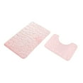 thumbnail image 1 of JHyouerji 2 Pcs Bathroom Rug Set,Soft Microfiber Foam Bath Mat Toilet Mat,Thick Absorbent Non Slip Backing,Machine Washable Shower Floor Rugs, 1 of 5