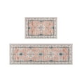 thumbnail image 1 of JHyouerji 2 Pcs Non Slip Kitchen Floor Mats,Boho Pattern Rubber Back Rug Set,Washable Indoor Doormat for Kitchen Entryway Porch Patio, 1 of 7