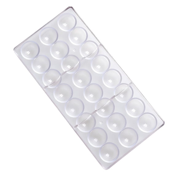 JHyouerji 24 Cavity Square Chocolate Mold,Clear Plastic Candy Mold for DIY Baking,Kitchen Tool for Homemade Chocolate Candy Party