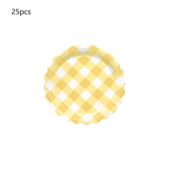 JHyouerji 25 Pcs Thanksgiving Disposable Paper Plates 7 Inch Pumpkin Maple Leaf Decor for Fall Harvest Friendsgiving Picnic Autumn Theme Party Table Supplies