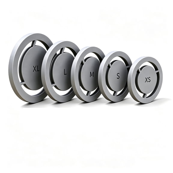 JHyouerji 5 Pcs Round Hollow Pottery Cutting Molds Gray Plastic DIY Ceramic Clay Cutter Tool for Handmade Craft Jewelry Making