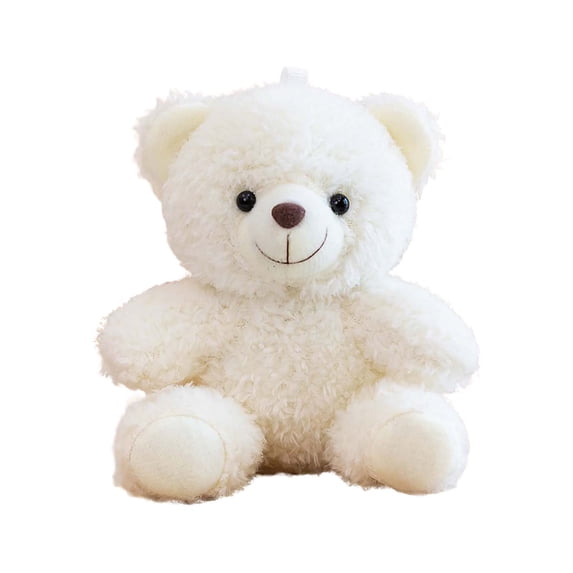 JHyouerji Adorable Plush Doll Ornament White Soft Stuffed Doll Desk Decor for Valentine Birthday Graduation