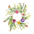 thumbnail image 1 of JHyouerji Artificial Candle Rings Wreaths Small Wreaths for Spring Easter Wedding Party Home Tabletop Centerpiece Decor, 1 of 7