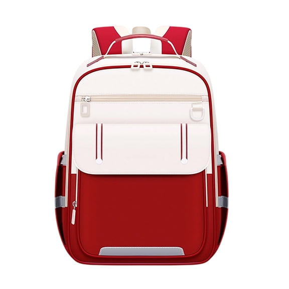 JHyouerji Backpack,Breathable School Bag,Wine Large Capacity Nylon Daypack with Padded Shoulder Straps,Water Resistant Bookbag for College Travel Daily Use