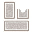 thumbnail image 1 of JHyouerji Bathroom Rugs Set 3 Piece Brown Non Slip Washable Plush Absorbent Bath Mat Shower Rug Runner Quick Dry,Super Soft U Shaped Toilet Mats Floor Carpet, 1 of 9