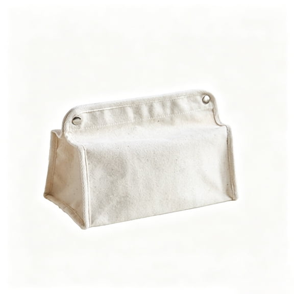 JHyouerji Canvas Tissue Box Modern Decorative Tissue Case 7x6x4 Inch Perfect for Bathroom Bedroom Living Room Kitchen Office Home Desktop Organization