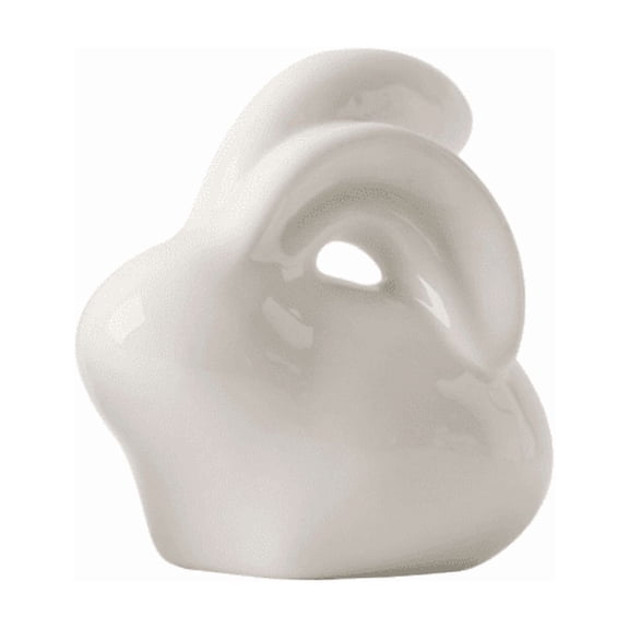 JHyouerji Ceramic White Rabbits Easter Bunny Figurine for Easter Decoration Spring Home Desk Decoration