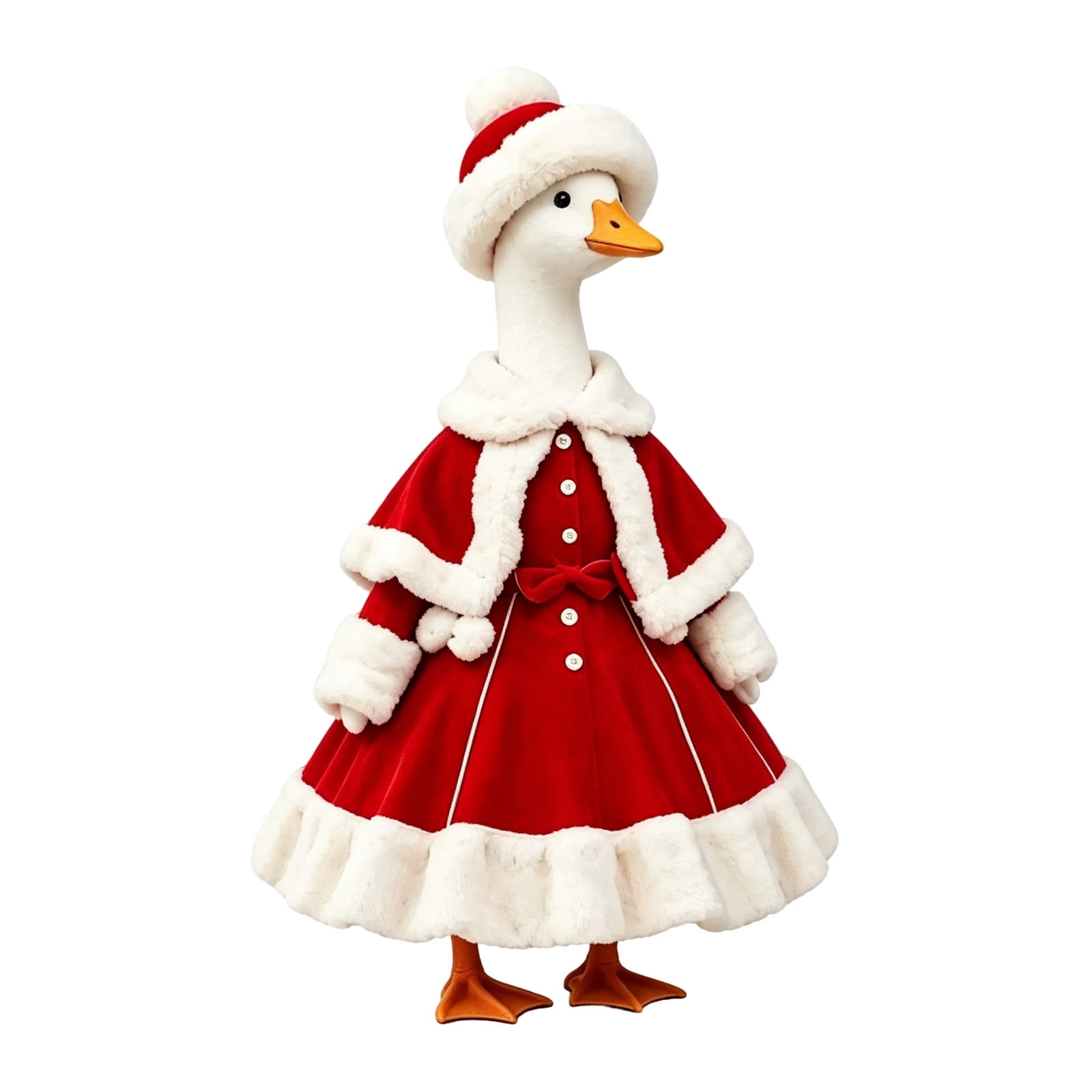JHyouerji Christmas Goose Outfit Set Red Holiday Costume with Matching ...