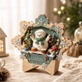thumbnail image 1 of JHyouerji Christmas Tabletop Ornament Khaki Freestanding Book Lover Shelf Decor For Bookcase Living Room Holiday Home Xmas Decoration Seasonal Accent, 1 of 5
