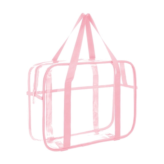JHyouerji Clear Toiletry Bag Thick Transparent Cosmetic Bag Waterproof Makeup Large Bag Organizer Storage Easy Clean