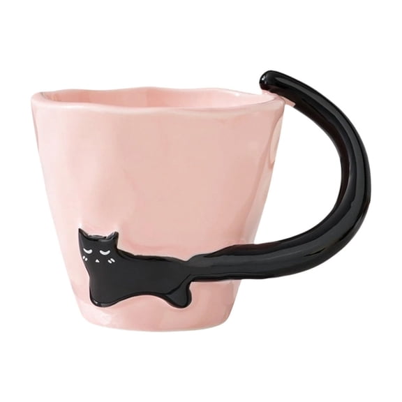 JHyouerji Coffee Mugs with Handles Pink Ceramic Coffee Cups,Tea Drinking Container for Coffee Tea Hot Cocoa Milk