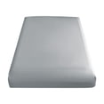 thumbnail image 1 of JHyouerji Cotton Fitted Sheet Gray 39x79 Inch Soft Breathable Dust Proof Easy Clean Deep Pocket Fits 1-4 Inch Thick Mattress for Dorm Bedroom Home Bedding, 1 of 7