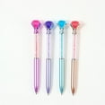 thumbnail image 1 of JHyouerji Cute Ballpoint Pen Pink Plastic Oil Pen 6Inch for Office Signature Journaling Daily Writing Wedding Guest Book Business Meeting Use, 1 of 8