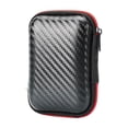 thumbnail image 1 of JHyouerji Digital Accessory Storage Bag 5x3x2 Inch,Red Wear Resistant Polyester Zipper Pouch for Earphone Cable Charger Small Items, 1 of 8