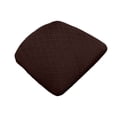 thumbnail image 1 of JHyouerji Dining Chair Seat Cover 19×14 Inch,Coffee Waterproof Slipcover with Fixed Straps,Washable Anti Stain Chair Cushion Protector for Home Restaurant Hotel, 1 of 7