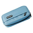thumbnail image 1 of JHyouerji Double Layer Pencil Case Sky Blue Portable Large Capacity Stationery Bag for Classroom Study Exam Travel Daily Use, 1 of 9
