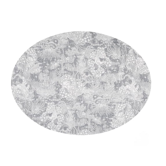 JHyouerji Embossed PVC Placemat 18x13in Waterproof Oilproof Heat Resistant Table Protector Wipe Clean Dining Hot Pad