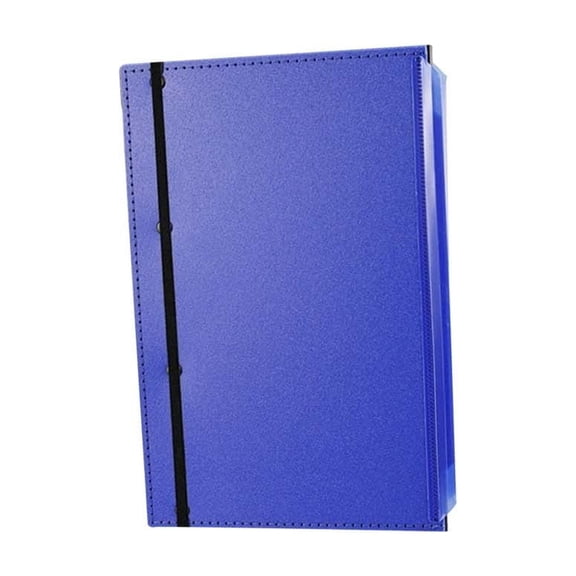 JHyouerji Foldable A4 Clipboard File Folder Blue Waterproof Portable Paper Storage Case for Office Business Travel Document Arrangement