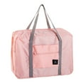 thumbnail image 1 of JHyouerji Foldable Lightweight Travel Duffel Bag 18×12×6 Inch Water Resistant Pink Polyester Gym Weekender Carry Tote for Women, 1 of 6