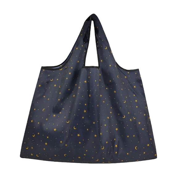 JHyouerji Foldable Waterproof Reusable Shopping Bag,Nylon Tote Bag with Hidden Compartment Strong Load‑Bearing for Daily Grocery Shopping