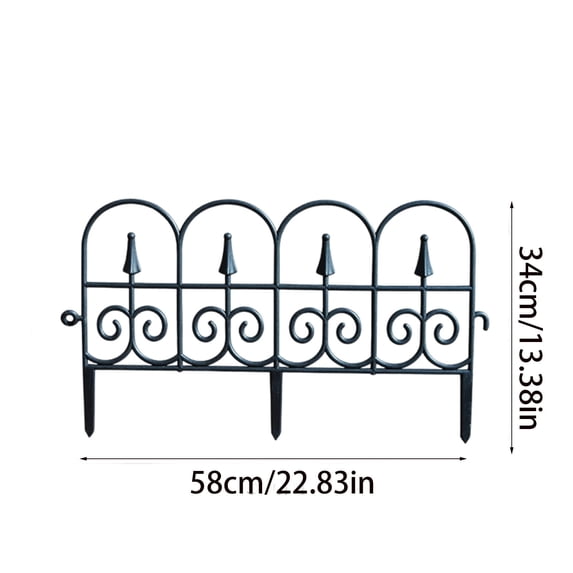 JHyouerji Garden Fence Edging Borders,Interlocking Plastic Lawn Edges Animal Barrie for Yard Flower Beds Barriers DIY Patio Pathway Outdoor