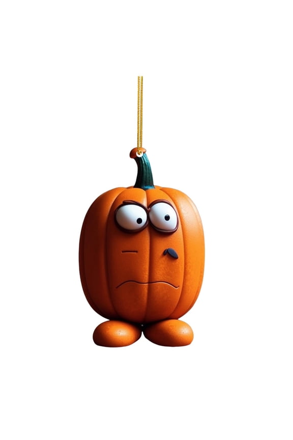 Halloween Cute Pumpkin Keychain Pendant Face Ornament for Car Key Backpack Handbag Cellphone Outdoor Garden Mini Decor Halloween Party