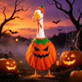 thumbnail image 1 of JHyouerji Halloween Porch Goose Costume Set,Festive Dress Up Outfit,23 Inch Statue Decor for Patio Garden Yard Holiday Party, 1 of 9