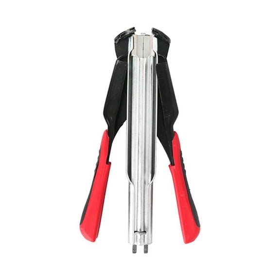 JHyouerji Heavy Duty C Ring Staple Plier,Ergonomic Grip Spring Loaded Fastening Hand Tool 7x4 Inch for Chicken Cage Fence Farm Assembly Work,Staples Not Included