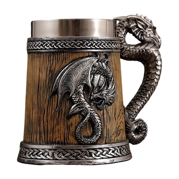 JHyouerji Insulated Stainless Steel Mark Beverage Cup,Rust Resistant Easy Clean Bronze Multipurpose Drinkware for Hot Coffee Cold Outdoor Casual Gathering Gift