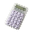 thumbnail image 1 of JHyouerji LCD Display Calculator,Purple Pocket Size Desktop Calculator,Lightweight Portable Handheld Calculator Ideal for Home Office Daily Calculation Use, 1 of 4