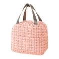 thumbnail image 1 of JHyouerji Large Capacity Insulated Lunch Cooler,Pink Waterproof Oxford Carry Handbag 9x8x6 Inch for Travel Park Office Picnic Food Organizer, 1 of 8