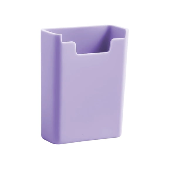 JHyouerji Magnetic Wall Mount Pen Storage Caddy 3x2x1 Inch,Purple Detachable Whiteboard Marker Holder for Classroom Fridge Metal Surface Stationery Organizer