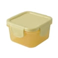 thumbnail image 1 of JHyouerji Mini Food Grade PP Airtight Storage Container 2x2x2 Inches Yellow Leakproof Stackable Spice Condiment Organizer for Travel Kitchen Camping, 1 of 6