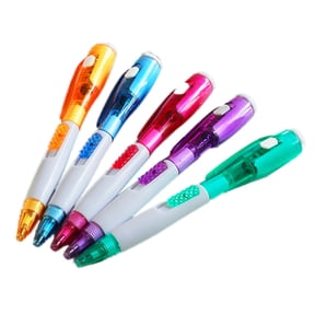 JHyouerji Multi Function Ballpoint Pen with LED Light and Money Checker,Portable 2 in 1 Writing Pen for Daily Office Home Use