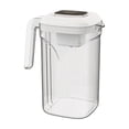 thumbnail image 1 of JHyouerji Plastic Pitcher Unbreakable Water Pitcher with White Lid Heat Resistant Great for Iced Tea Hot Cold Drinks, 1 of 8