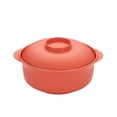 thumbnail image 1 of JHyouerji Plastic Straw Soup Bowl,Microwave Safe Double Handle with Matching Lid Orange Serving Bowl 8 Inch Large Capacity for Rice Noodle Kitchen Dining Daily Use, 1 of 7