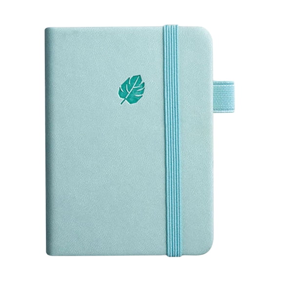 JHyouerji Pocket A6 Thick Paper Mini Notebook 4x6 Inch,Ink Bleed Resistant Portable Lined Notepad Green for Travel Student Office Daily Record