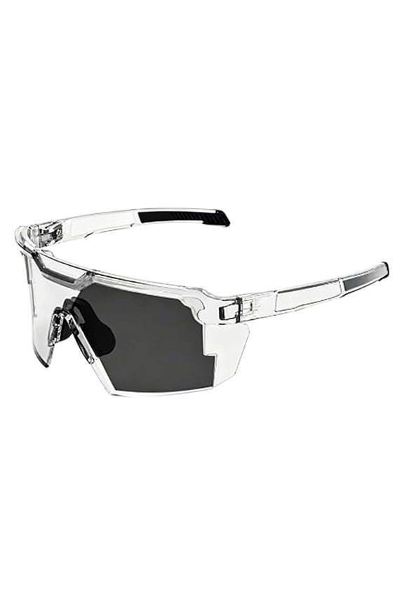 Polarized Impact Resistant Sunglasses Gray Lightweight Flexible Frame for Driving Fishing Cycling Workshop Work Sport Protection